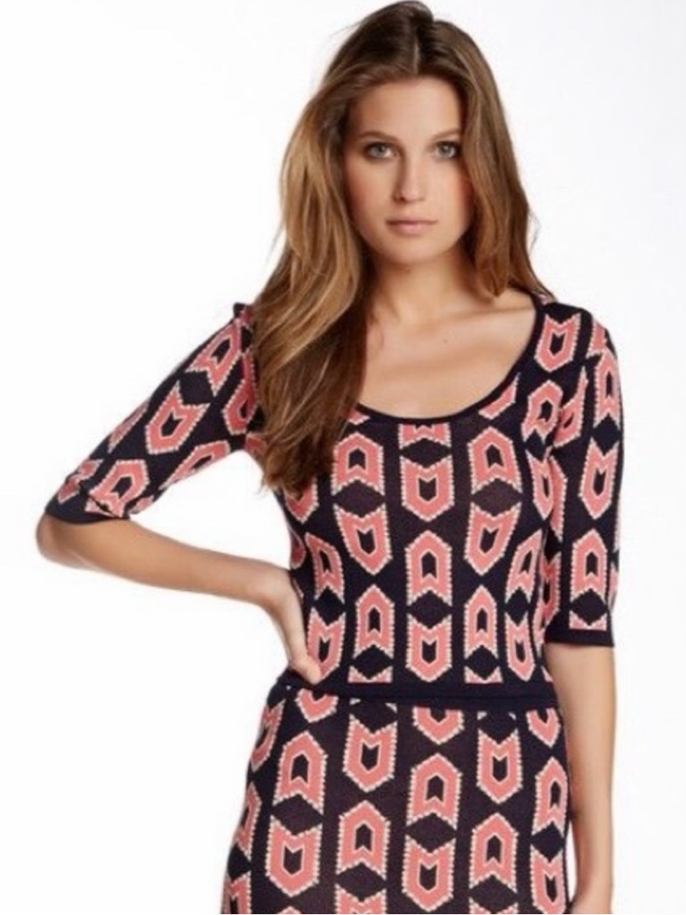 Anthropologie Jealous Tomato Geometric Crop Top Size Large